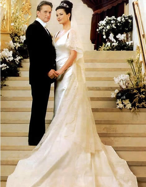 Photo:  Catherine Zeta Jones and Michael Douglas wedding